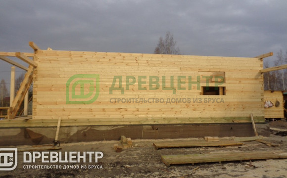 Строительство дома из бруса по проекту ДБ35 в Ногинском районе г.Электросталь