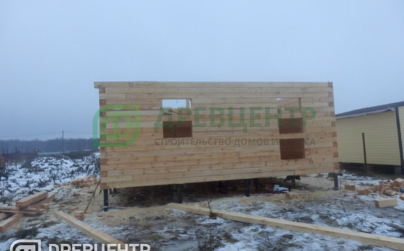 Строительство дома из бруса по проекту ДБ 9 в Чеховском районе д.Шарапово