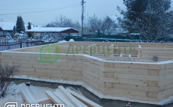 Строительство дома из бруса по проекту ДБ62 в Чеховском районе