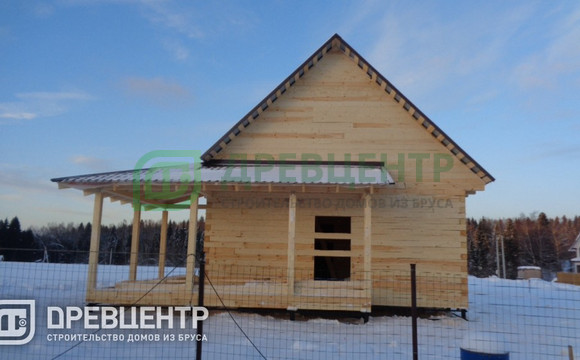 Строительство дома из бруса по проекту ДБ37 в Пушкинском районе д.Ординово