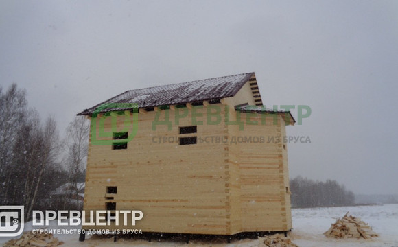 Строительство дома из бруса по проекту ДБ118 во Владимирской области д.Марково