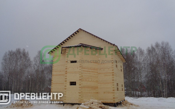 Строительство дома из бруса по проекту ДБ118 во Владимирской области д.Марково