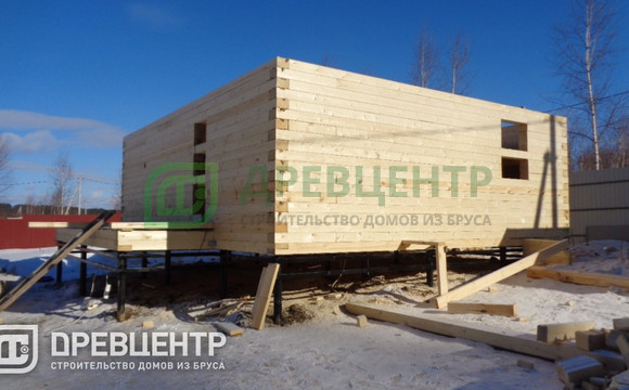 Строительство дома из бруса по проекту ДБ59 в Заокском районе п.Заокский