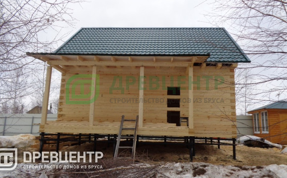 Строительство дома из бруса по проекту ДБ59 в Заокском районе п.Заокский