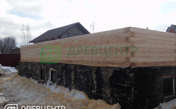 Строительство дома из бруса по проекту Дб 119 в Рузском районе