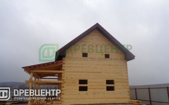 Строительство дома из бруса по проекту ДБ120 в Истринском районе д.Качаброво