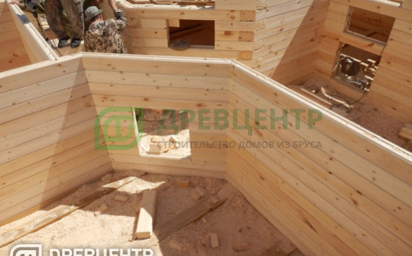 Строительство дома из бруса по проекту ДБ 114 в Волоколамском районе