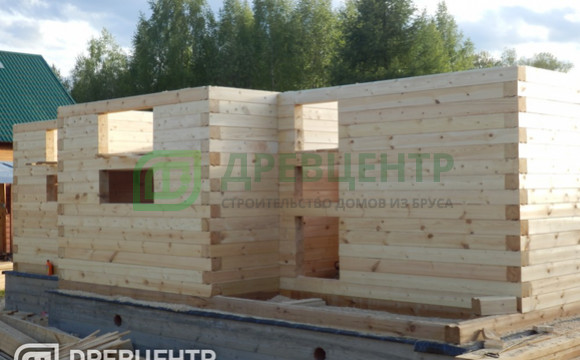 Строительство дома из бруса по проекту ДБ 114 в Волоколамском районе