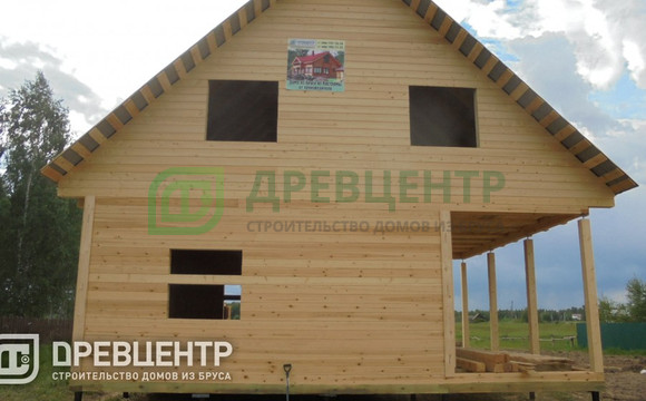Строительство дома из бруса по проекту ДБ113 во Владимирской области д.Марково