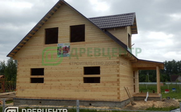 Строительство дома из бруса по проекту ДБ 95 в Раменском районе с.Новохаритоновское
