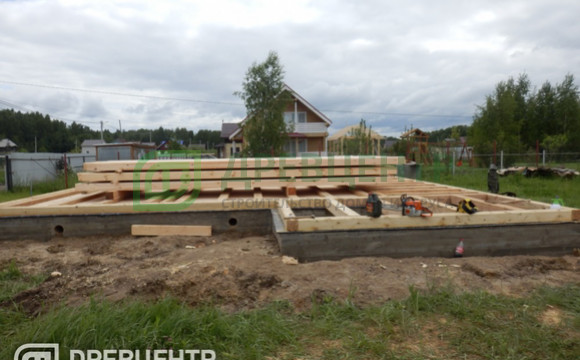 Строительство дома из бруса по проекту ДБ 95 в Раменском районе с.Новохаритоновское