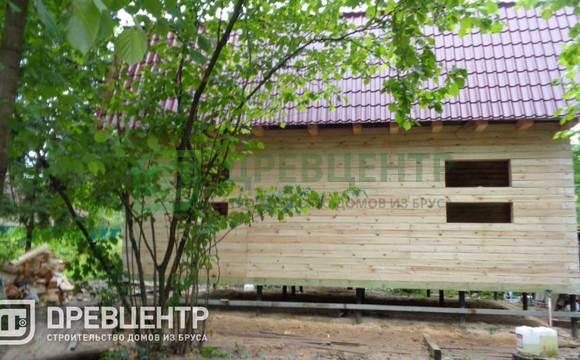 Строительство дома из бруса по проекту ДБ38 в Солнечногорском районе пос.Красный воин