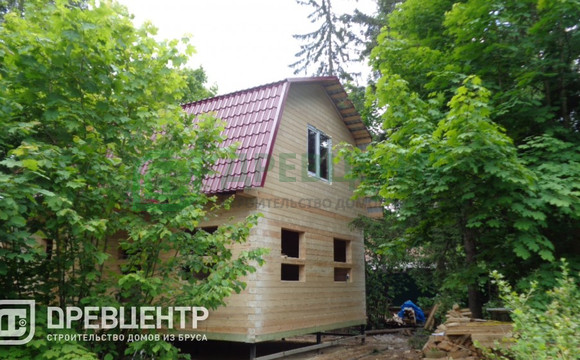 Строительство дома из бруса по проекту ДБ38 в Солнечногорском районе пос.Красный воин