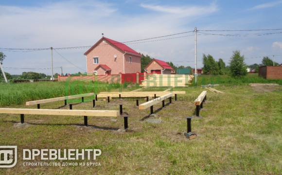 Строительство дома из бруса по проекту ДБ112 в Раменском районе село Кузнецовское