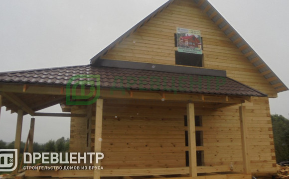 Строительство дома из бруса по проекту ДБ37 в Калужской области д.Фатьяново