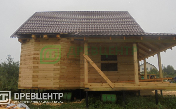 Строительство дома из бруса по проекту ДБ37 в Калужской области д.Фатьяново
