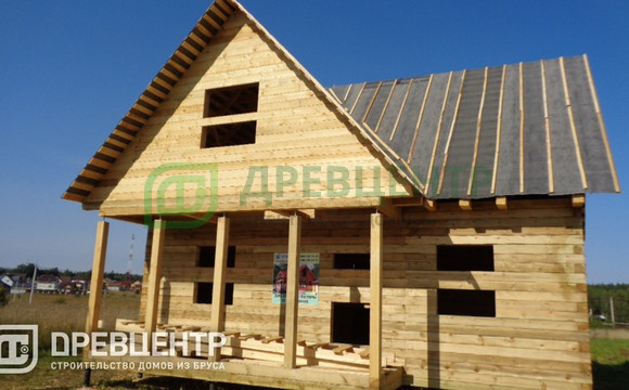 Строительство дома из бруса по проекту ДБ17 в Сергиевом Посаде