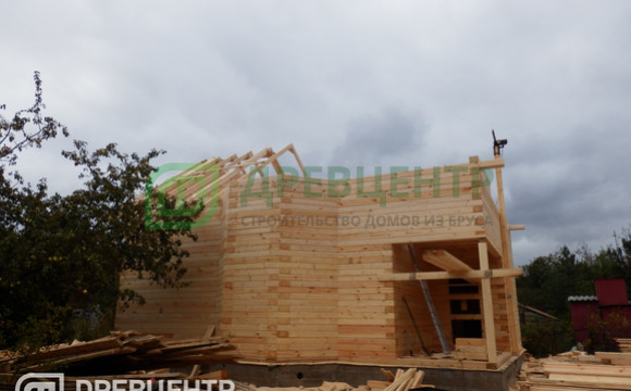 Строительство дома из бруса по проекту Дб80 в Боровском районе Калужской области