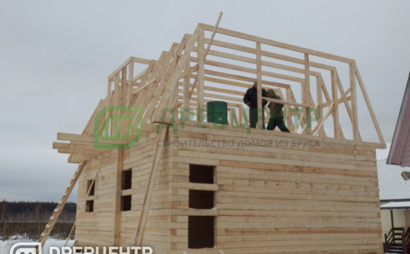 Строительство дома из бруса 7х9 в Раменском районе село Михеево