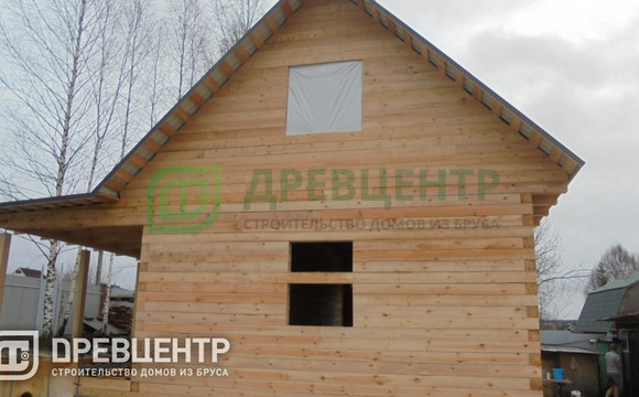 Строительство дома из бруса по проекту ДБ56 в Волоколамском районе д.Дубосеково
