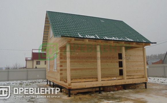 Строительство дома из бруса по проекту ДБ59 в Ступинском районе д.Шугарово