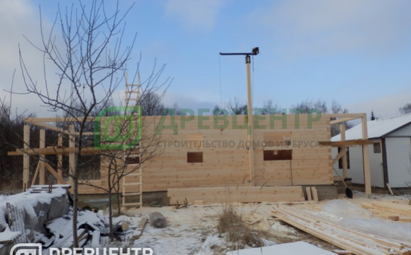 Строительство бани из бруса в Домодедовском районе д.Заболотье