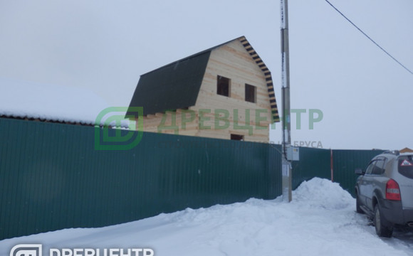 Строительство дома из бруса по проекту ДБ21 в Раменском районе с\п Рыболовное ДНП " Клеверная дымка"