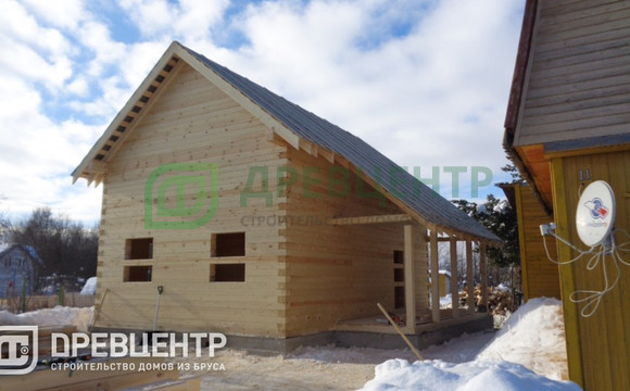 Строительство дома из бруса размером 6х9 в Можайском районе СНТ "Росинка"