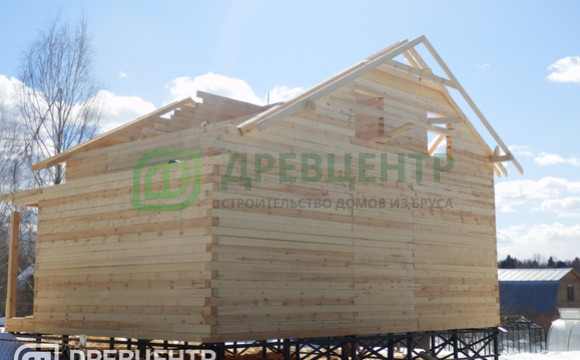Строительство дома из бруса по проекту ДБ 105 в Сергиево Посадском районе д.Псарево