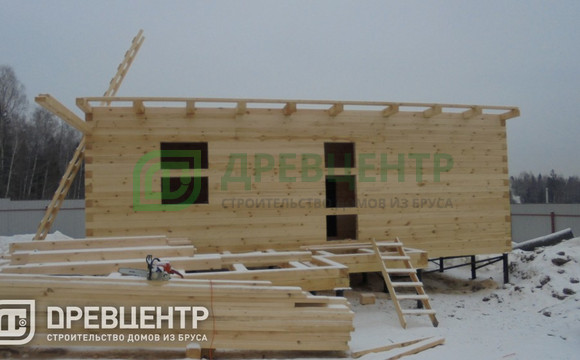 Строительство дома из бруса по проекту ДБ89 в Пушкинском районе д.Луговая
