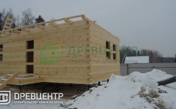 Строительство дома из бруса по проекту ДБ89 в Пушкинском районе д.Луговая