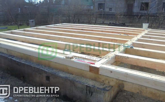 Строительство дома из бруса по проекту ДБ10 в Солнечногорском районе д.Поярково