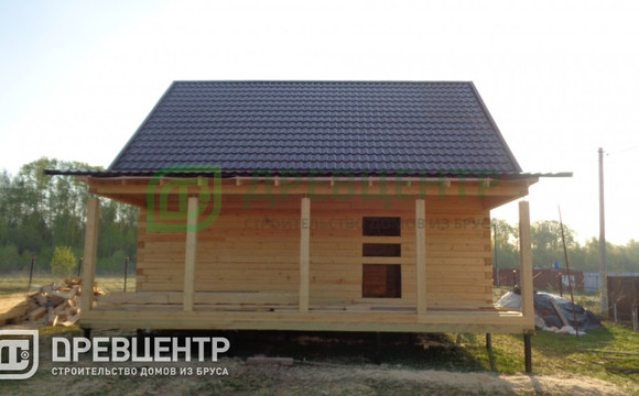 Строительство дома из бруса по проекту ДБ59 в Тульской области Заокский район д.Александровка