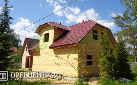 Строительство дома из бруса 8х9 в Ногинском районе пос.Воровского
