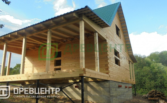 Строительство дома из бруса по проекту ДБ59 в Ступинском районе д.Сенькино