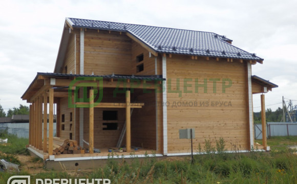 Строительство дома из бруса 11х11 м в Чеховском районе д.Крюково