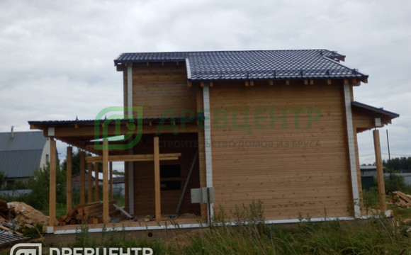 Строительство дома из бруса 11х11 м в Чеховском районе д.Крюково