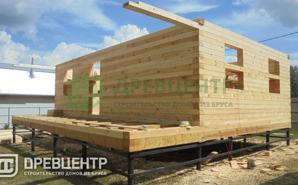 Строительство дома из бруса по проекту ДБ108 в Ясногорском районе ПО Телековское
