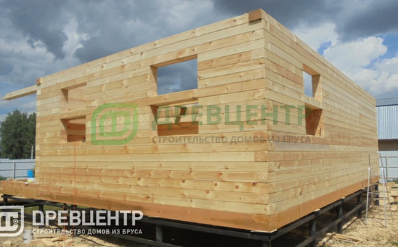 Строительство дома из бруса по проекту ДБ108 в Ясногорском районе ПО Телековское