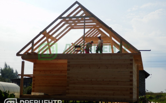Строительство дома из бруса по проекту ДБ62 в Рузском районе д.Рябцево