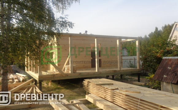 Строительство дома из бруса в Можайском районе СНТ "Росинка"