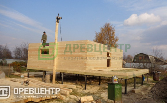 Строительство дома из бруса по проекту ДБ109 во Владимирской области г.Струнино СНТ "Березка"