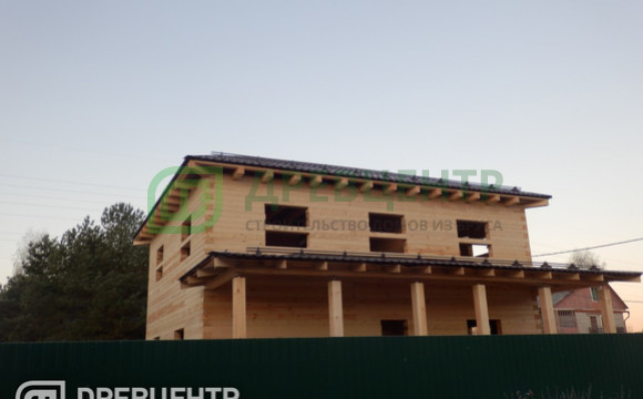 Строительство дома из бруса 8х10 в два этажа в Наро Фоминском районе с\п Ташировское