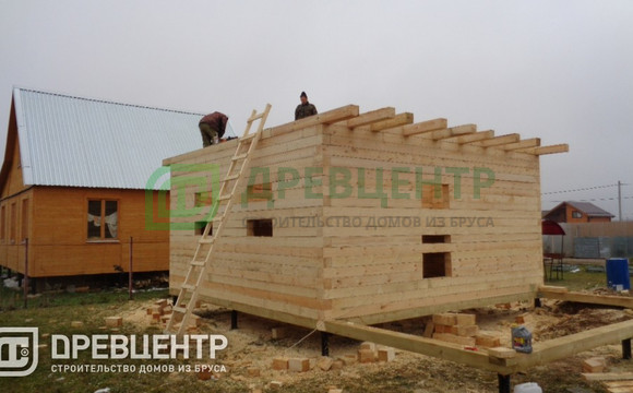 Строительство дома из бруса по проекту Дб39 в Чеховском районе ДП "Филлипины"