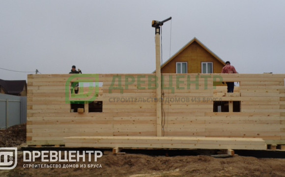 Строительство дома из бруса по проекту ДБ24 в Чеховском районе д.Масново - Жуково