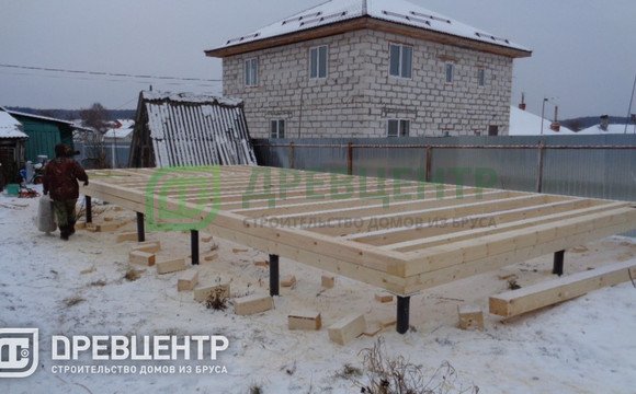 Строительство дома из бруса по проекту ДБ 24 в Московской области д.Давыдово