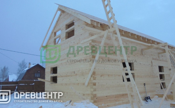 Строительство дома из бруса 6х12 в Ступинском районе д.Березня