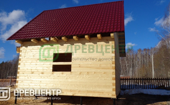 Строительство дома из бруса по проекту ДБ12 в Калужской области г. Таруса