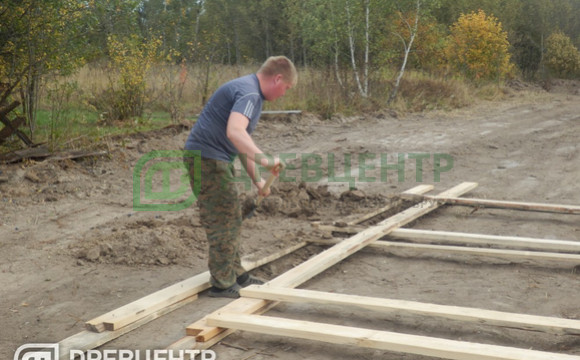 Строительство фундамента по проекту ДБ 63 в Алексинском районе