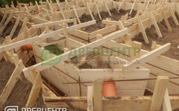 Строительство фундамента в Калужской области под проект ДБ80